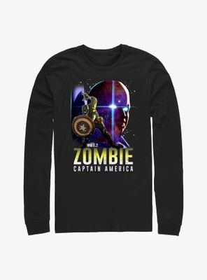 Marvel What If...? Watcher Zombie Cap Long-Sleeve T-Shirt
