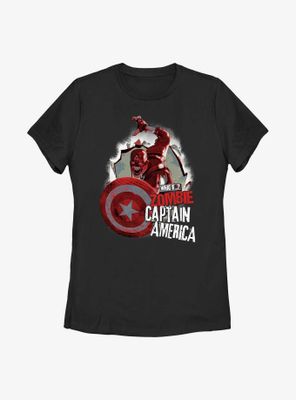 Marvel What If...? Zombie Cap Poster Womens T-Shirt