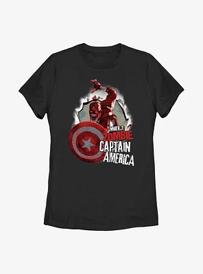 Marvel What If...? Zombie Cap Poster Womens T-Shirt