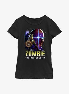 Marvel What If...? Watcher Zombie Cap Youth Girls T-Shirt