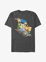 The Simpsons Gone Sledding T-Shirt