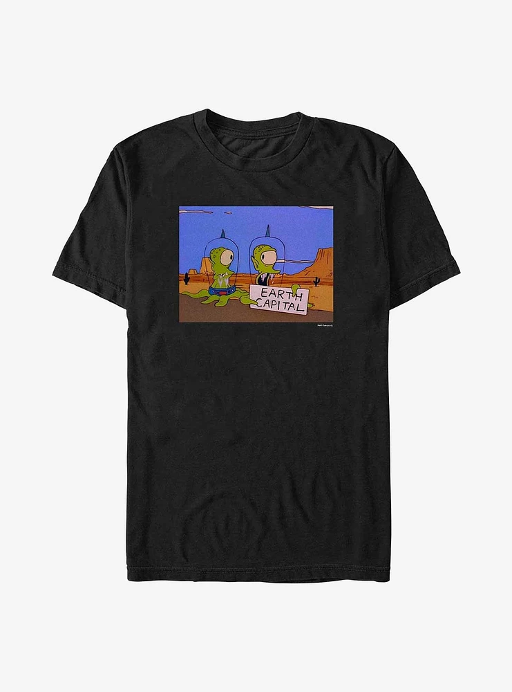 The Simpsons Kang & Kodos Aliens Earth Capital T-Shirt