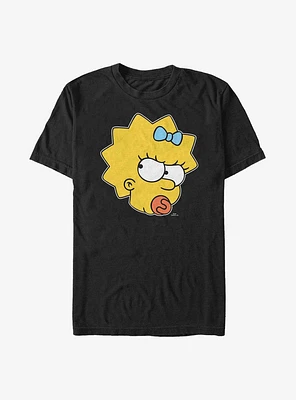 The Simpsons Sassy Maggie Face Image T-Shirt
