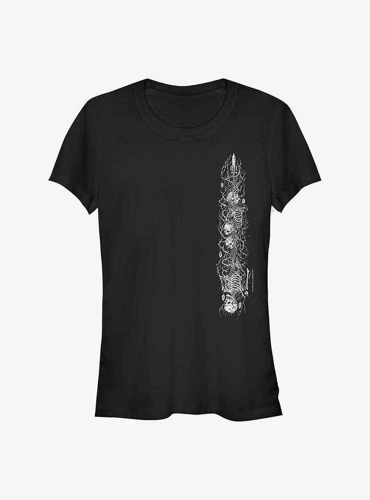 Magic The Gathering Skeleton Left Stack Girls T-Shirt