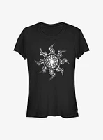 Magic The Gathering White Mana Icon Symbol Girls T-Shirt