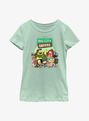Disney Big City Greens Group Shot Youth Girls T-Shirt