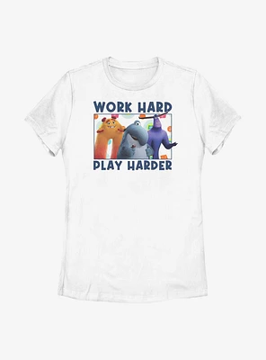Disney Pixar Monsters At Work Play Hard Womens T-Shirt