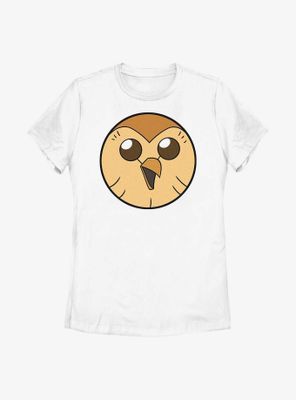 Disney The Owl House Hooty Face Solid Womens T-Shirt