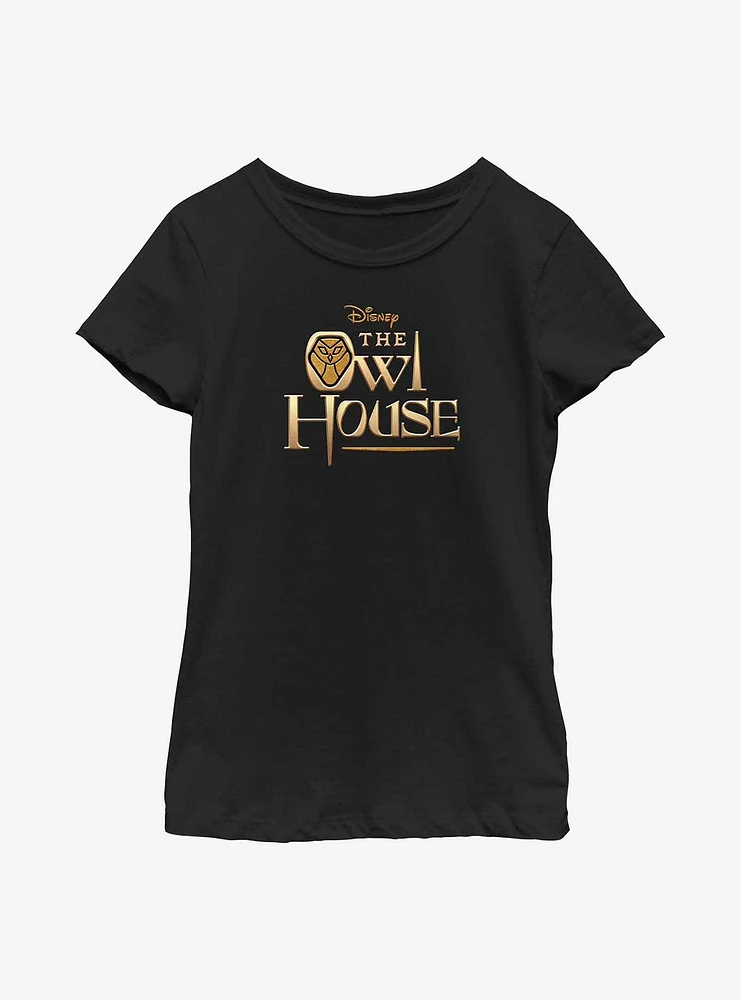 Disney The Owl House Gold Logo Youth Girls T-Shirt