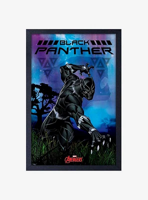 Marvel Black Panther Framed Wood Wall Art