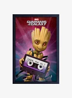 Marvel Guardians Of The Galaxy Baby Groot Framed Wood Wall Art