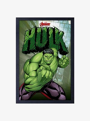 Marvel Hulk Framed Wood Wall Art