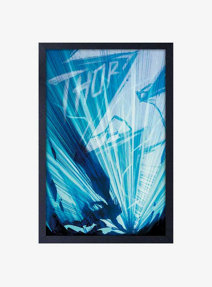 Marvel Thor Lightning Framed Wood Wall Art