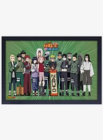 Naruto Group Lineup Framed Wood Wall Art