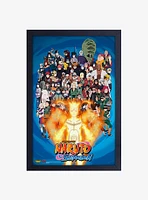 Naruto Group Of Characters Framed Wood Wall Art