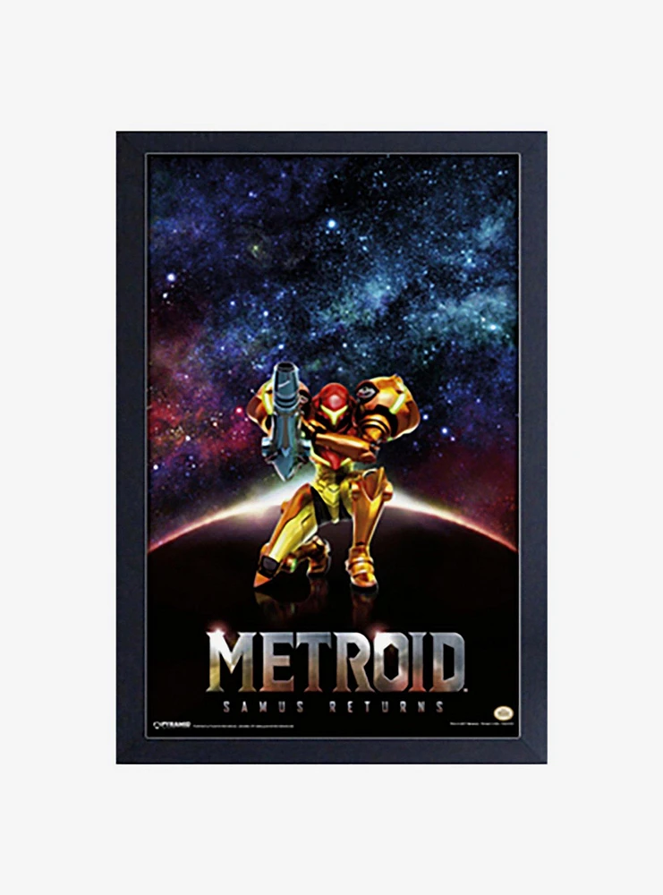 Nintendo Metroid Samus Returns Framed Wood Wall Art