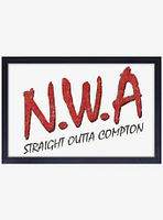 N.W.A. Straight Outta Compton Framed Wood Wall Art