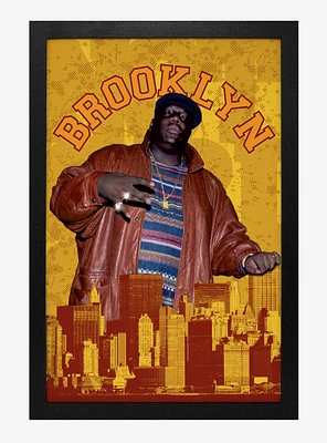 The Notorious B.I.G. Brooklyn Framed Wood Wall Art