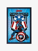 Marvel Captain America Framed Wood Wall Art