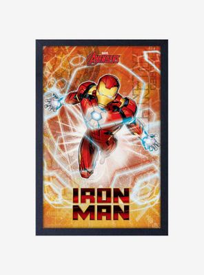 Marvel Iron Man Framed Wood Wall Art