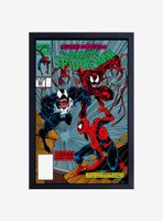 Marvel Spiderman Venom Carnage Comic Framed Wood Wall Art