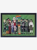 Naruto Group Lineup Framed Wood Wall Art