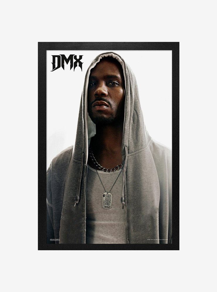 DMX Hoodie Framed Wood Wall Art