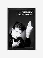 David Bowie Heroes Framed Wood Wall Art