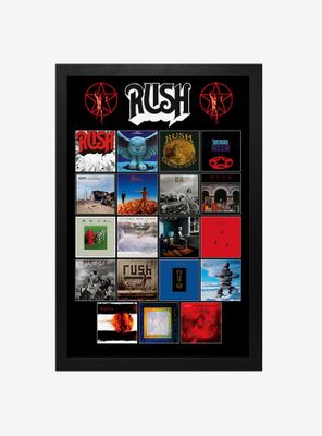 Rush Album Covers Framed Wood Wall Art