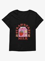 Strawberry Milk Sun Berries Girls T-Shirt Plus