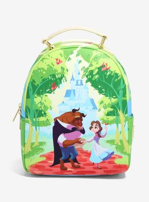 Loungefly Disney Beauty and the Beast Scenic Stroll Mini Backpack - BoxLunch Exclusive