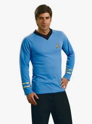 Star Trek Classic Deluxe Blue Shirt Costume