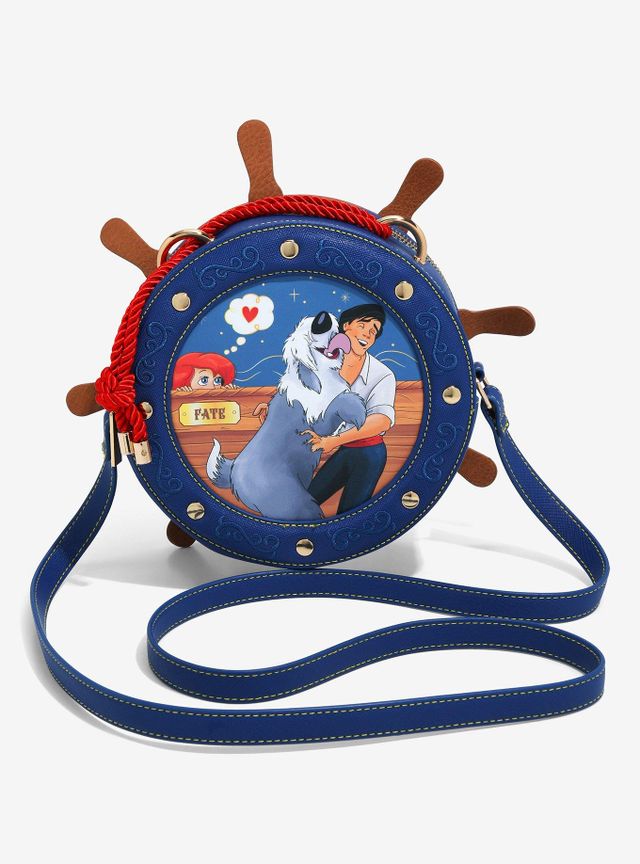 Buckle-Down Disney Mickey Mouse Action Poses Confetti Collage Crossbody