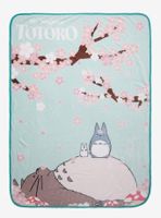 Studio Ghibli My Neighbor Totoro Cherry Blossom Throw Blanket