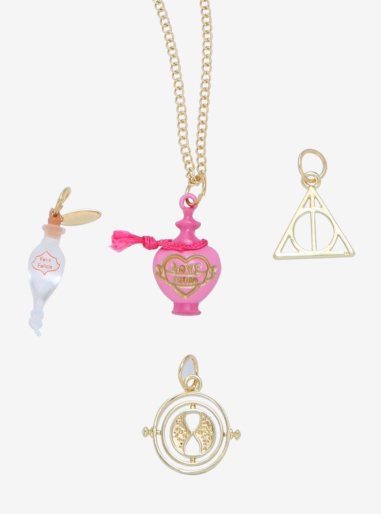 Harry Potter Potions & Time-Turner Multi-Charm Necklace - BoxLunch Exclusive