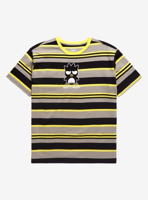 Sanrio Badtz-Maru Portrait Embroidered Stripe T-Shirt - BoxLunch Exclusive