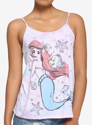 Disney The Little Mermaid Pastel Watercolor Girls Cami
