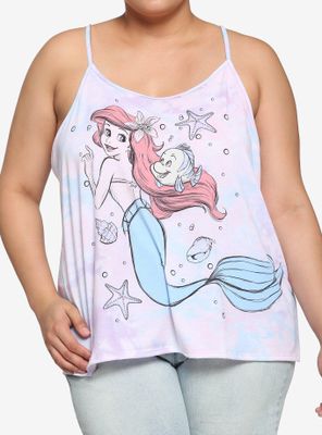 Disney The Little Mermaid Pastel Watercolor Girls Cami Plus