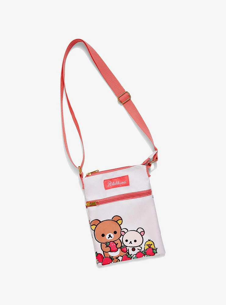 Rilakkuma Strawberry Passport Crossbody Bag