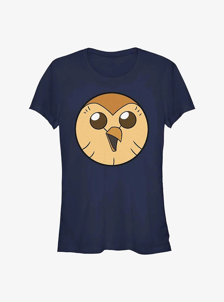 Disney's The Owl House Hooty Face Solid Girls T-Shirt