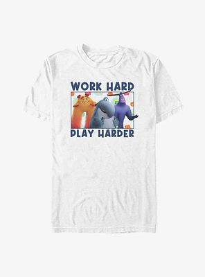 Pixar Monsters At Work Play Hard T-Shirt