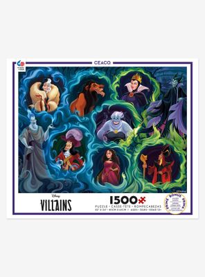 Disney Villains Mystic Flame Portraits 1500-Piece Puzzle