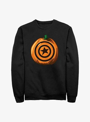 Marvel Captain America Pumpkin Logo Sweatshirt