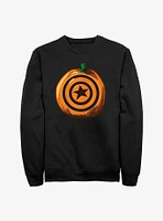 Marvel Captain America Pumpkin Logo Sweatshirt