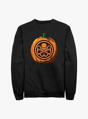 Marvel Hydra Skull Pumpkin Logo Sweatshirt