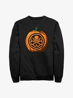 Marvel Hydra Skull Pumpkin Logo Sweatshirt