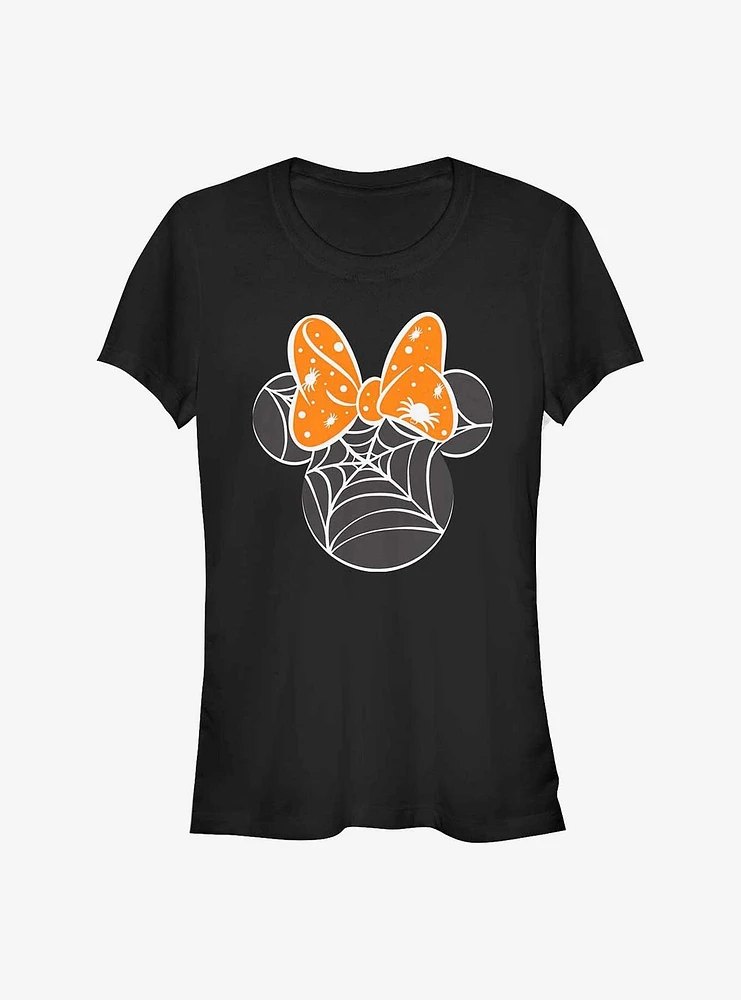 Disney Minnie Mouse Spider Webs Girls T-Shirt