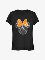 Disney Minnie Mouse Spider Webs Girls T-Shirt