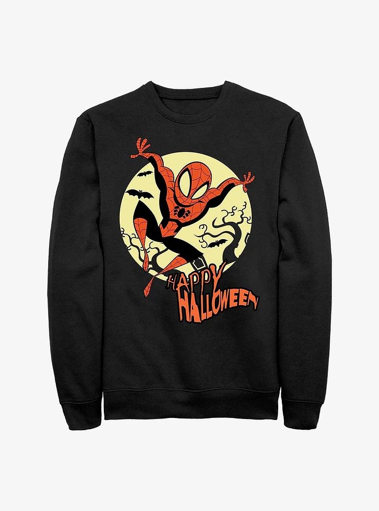 Marvel Spider-Man Halloween Moon Sweatshirt