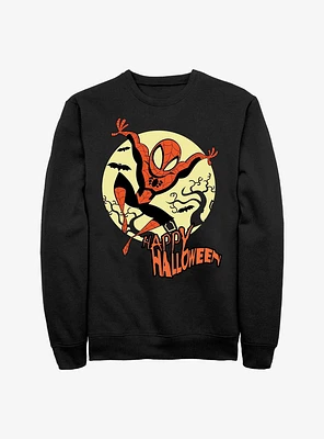 Marvel Spider-Man Halloween Moon Sweatshirt